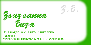 zsuzsanna buza business card
